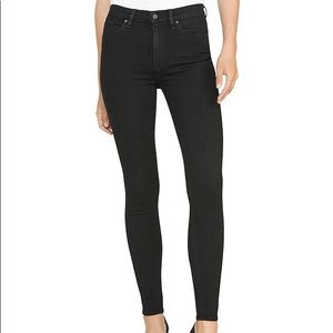 Hudson Barbara Super Skinny Black Jeans